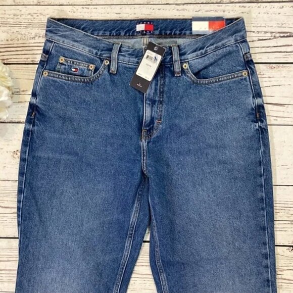 Tommy Hilfiger Jeans 29 NWT 90’s Style High Waist Taper Body Hugging Slim Denim - Picture 3 of 5